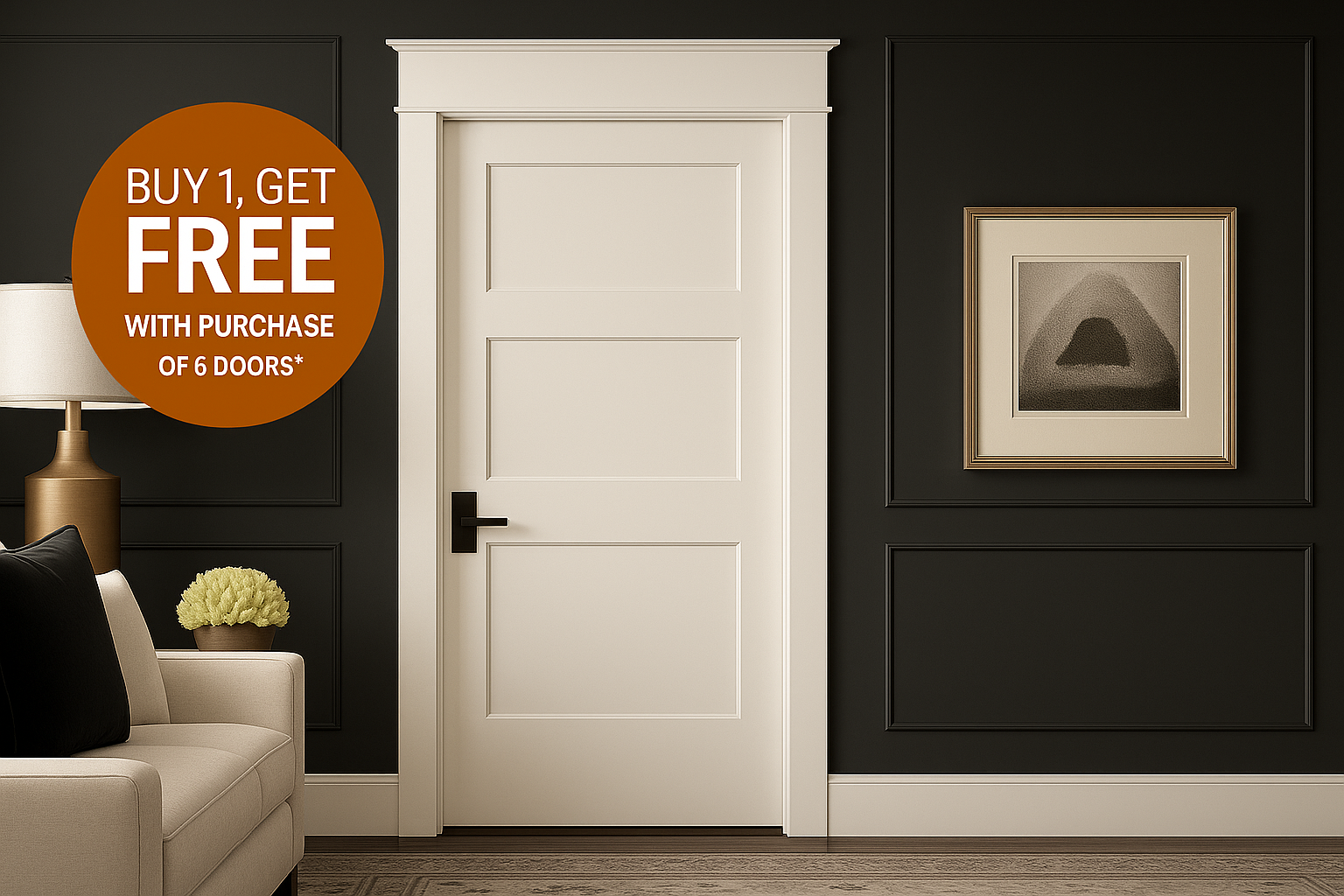 Buy 1 Get 1 Free Interior Door Promotion
