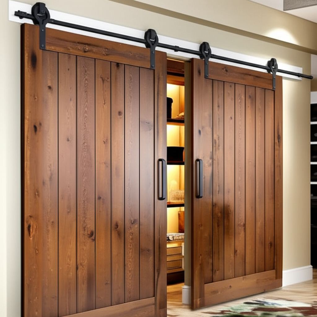 Barn style closet doors