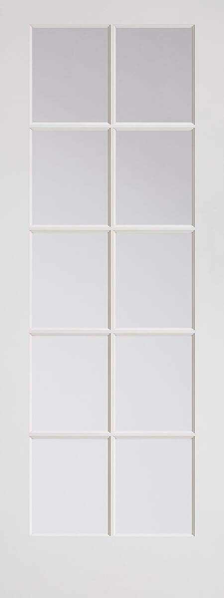 10-Panel Clear Glass