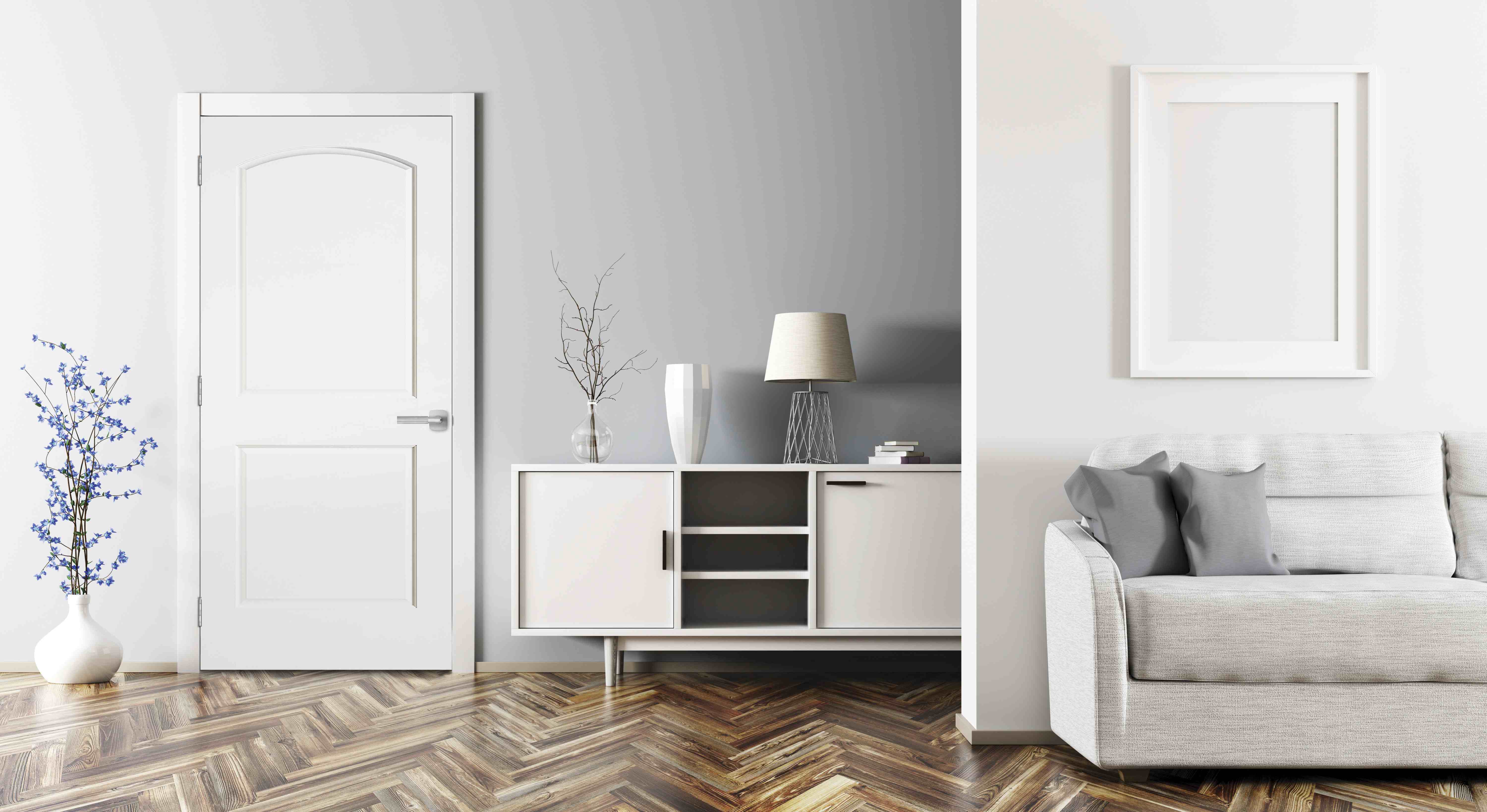 Veranda style doors creating stunning hallway focal point